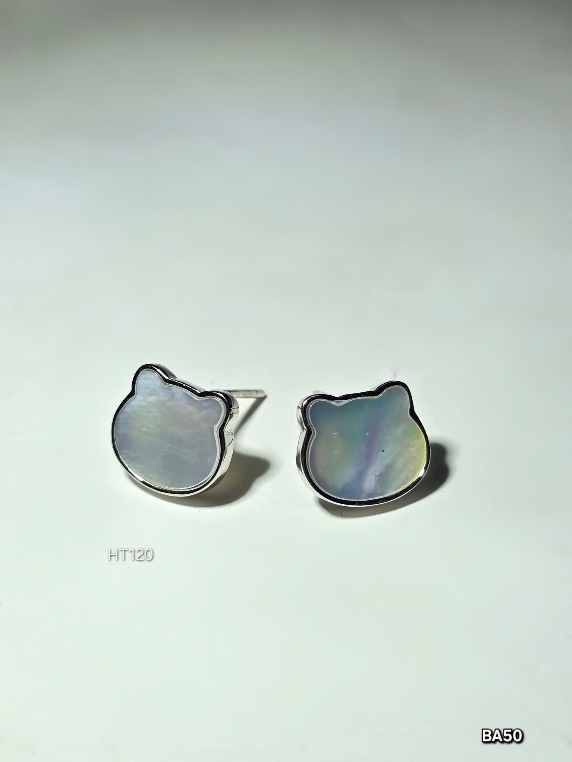 Bông Tai Bạc Hình Gấu