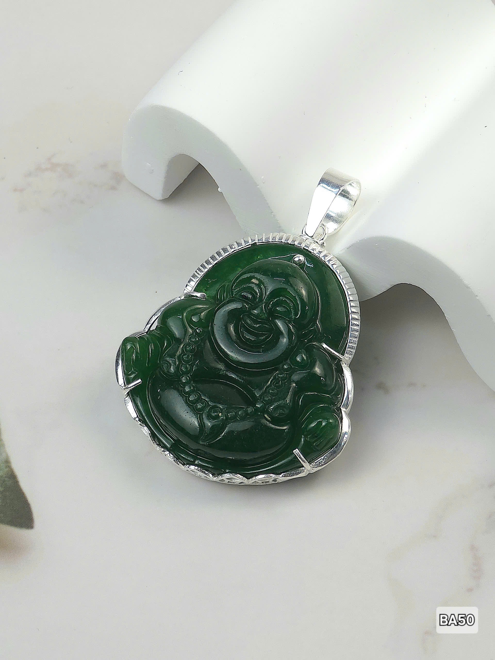 Mặt dây chuyền Phật bọc bạc